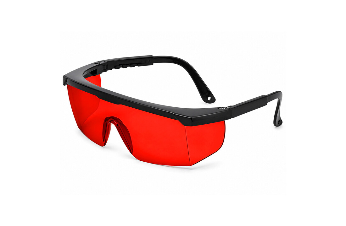 Laserbril Rood + Etui