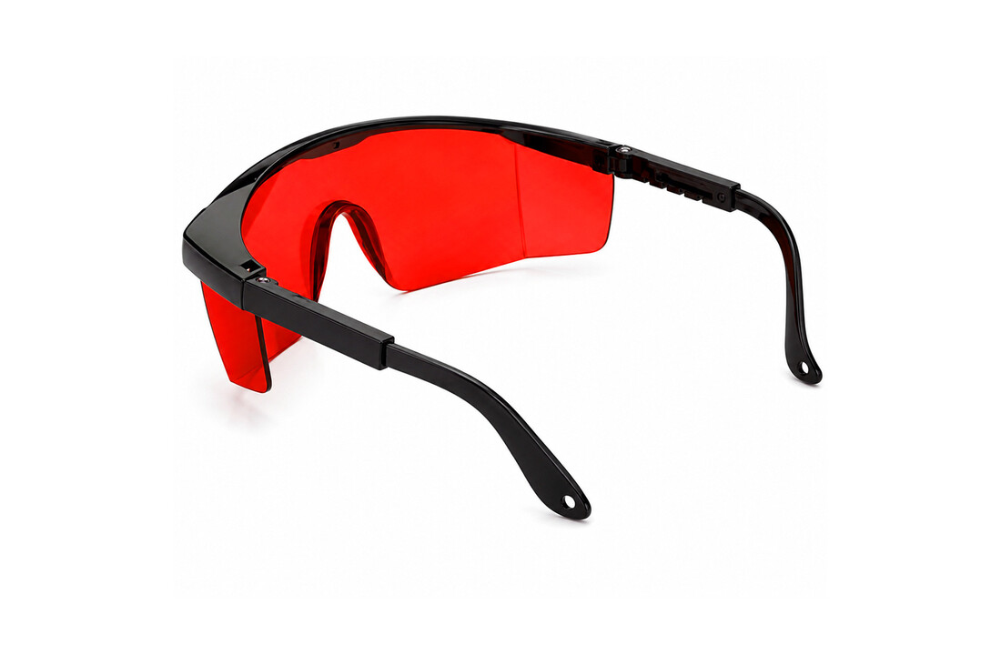 Laserbril Rood + Etui
