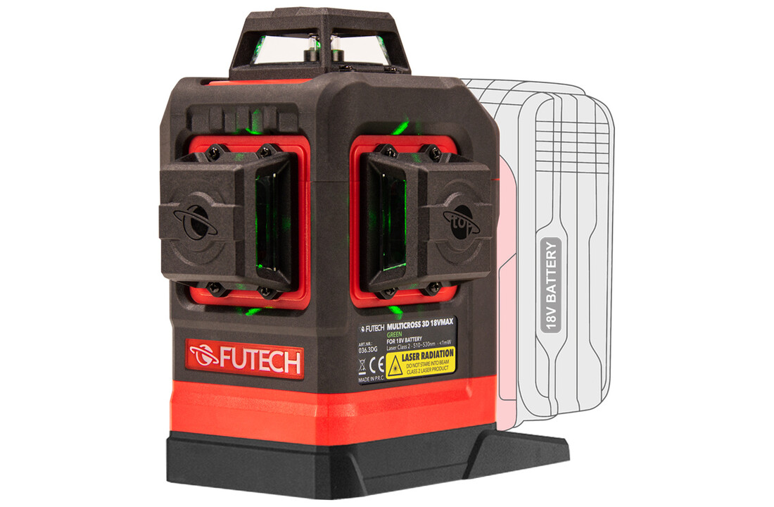 MultiCross 3D 18V MAX Kruislijnlaser Groen