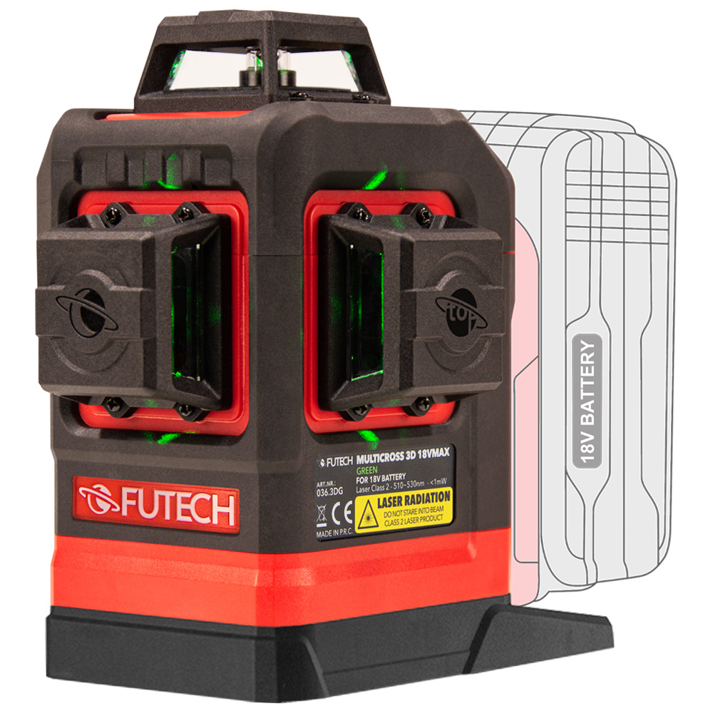 MultiCross 3D 18V MAX Kruislijnlaser Groen