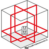 MultiCross 3D Compact Kruislijnlaser Rood