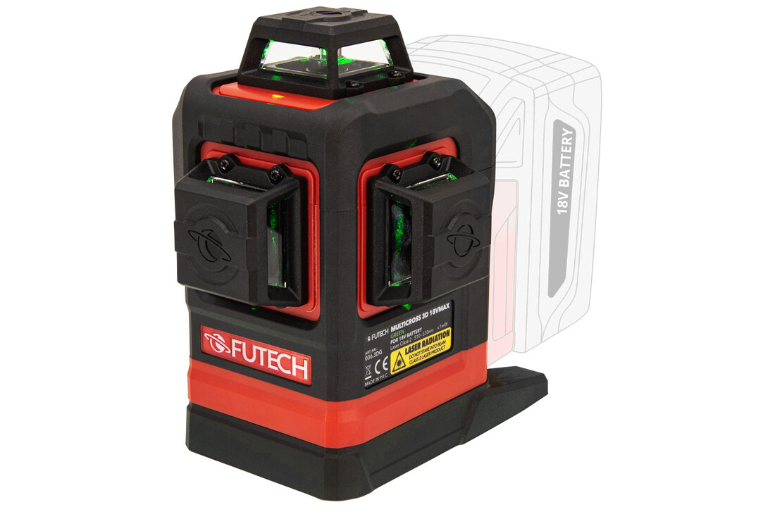 MultiCross 3D 18V MAX Kruislijnlaser Groen