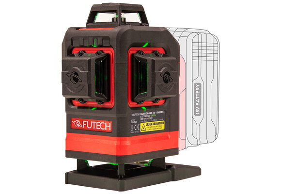 MultiCross 4D 18V MAX Electronic Kruislijnlaser Groen
