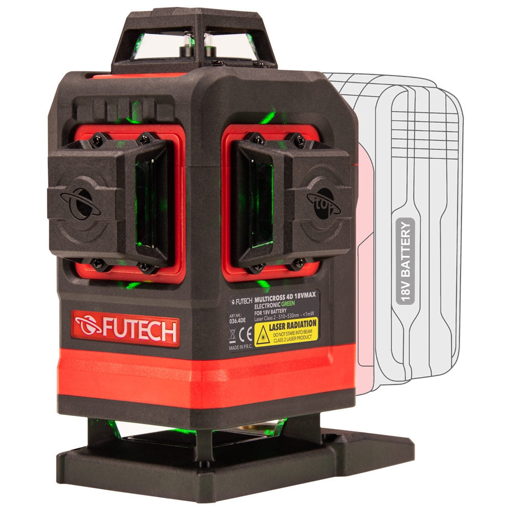 MultiCross 4D 18V MAX Electronic Kruislijnlaser Groen