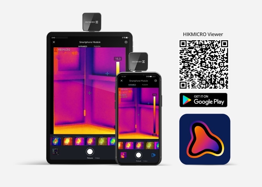 Mini2Plus Warmtebeeldcamera 256x192 pixels, Focuseerbaar, 25Hz, USB-C