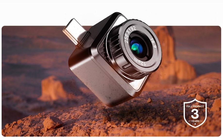 Mini2Plus Warmtebeeldcamera 256x192 pixels, Focuseerbaar, 25Hz, USB-C