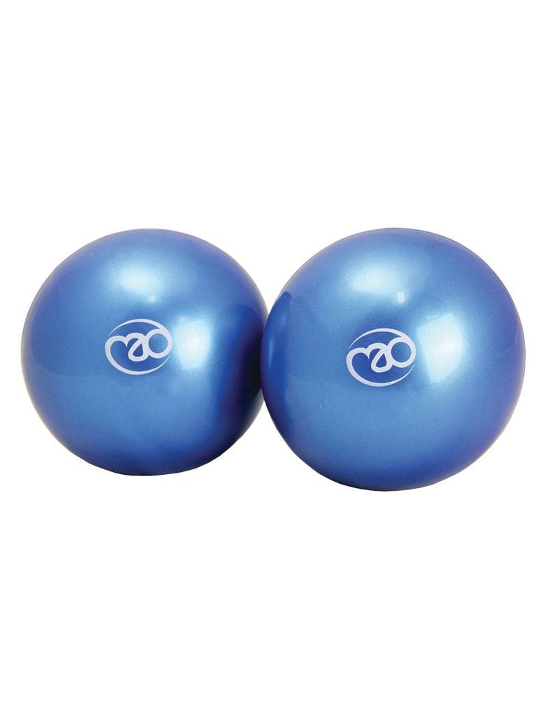 FITNESS MAD Soft Weights Yoga Pilates toning ball 1kg (2 x 0.5Kg) 12cm bal Blauw