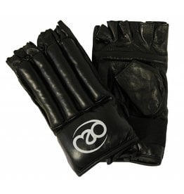 FITNESS MAD Leather Fingerless Bag Glove size L (Large) Black
