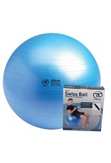 FITNESS MAD 300Kg anti-burst Swiss Gym Ball 55cm (1.1kg) including pump and DVD light blue