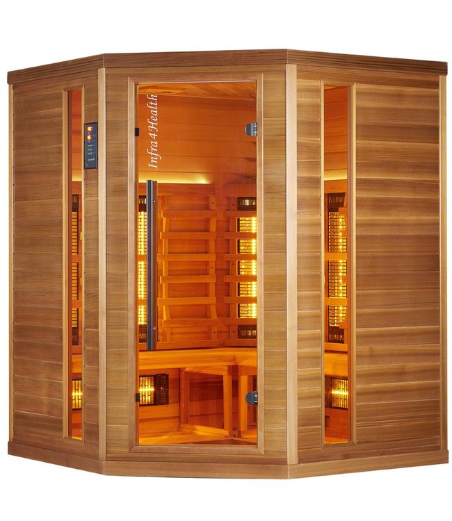 Infra4Health I160c quatre personnes cabine sauna infrarouge - infra4health