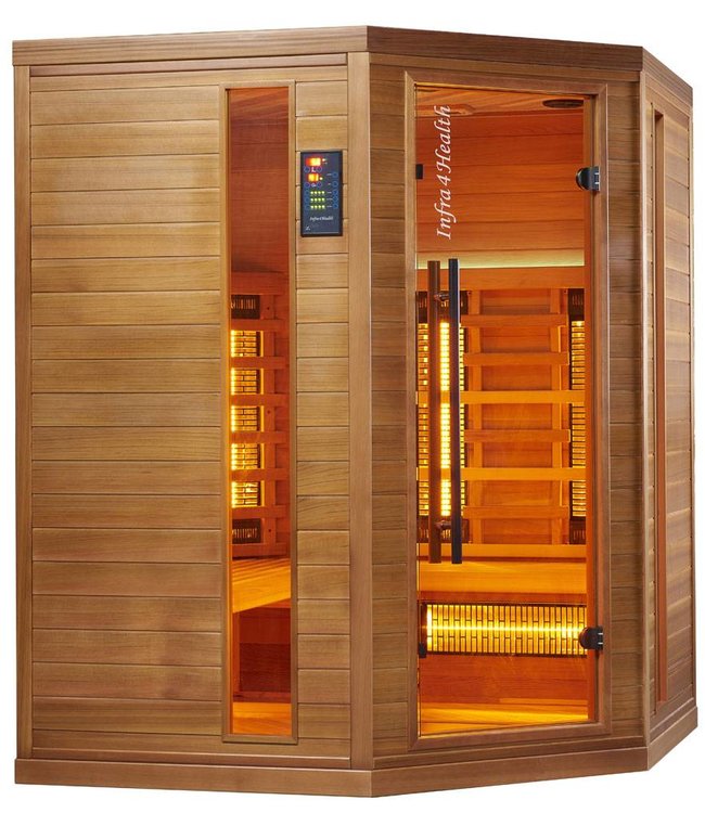 Infra4Health I160c quatre personnes cabine sauna infrarouge - infra4health