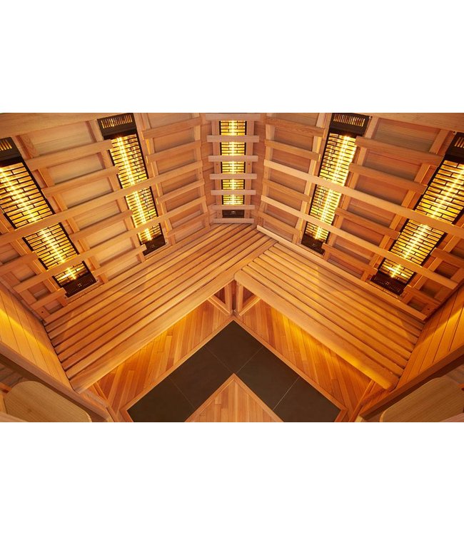 Infra4Health I160c quatre personnes cabine sauna infrarouge - infra4health