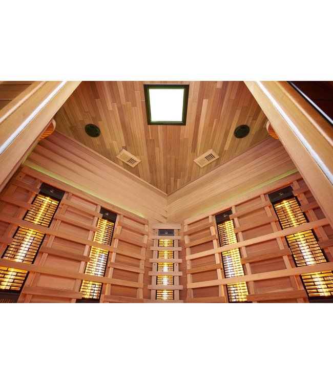 Infra4Health I160c quatre personnes cabine sauna infrarouge - infra4health