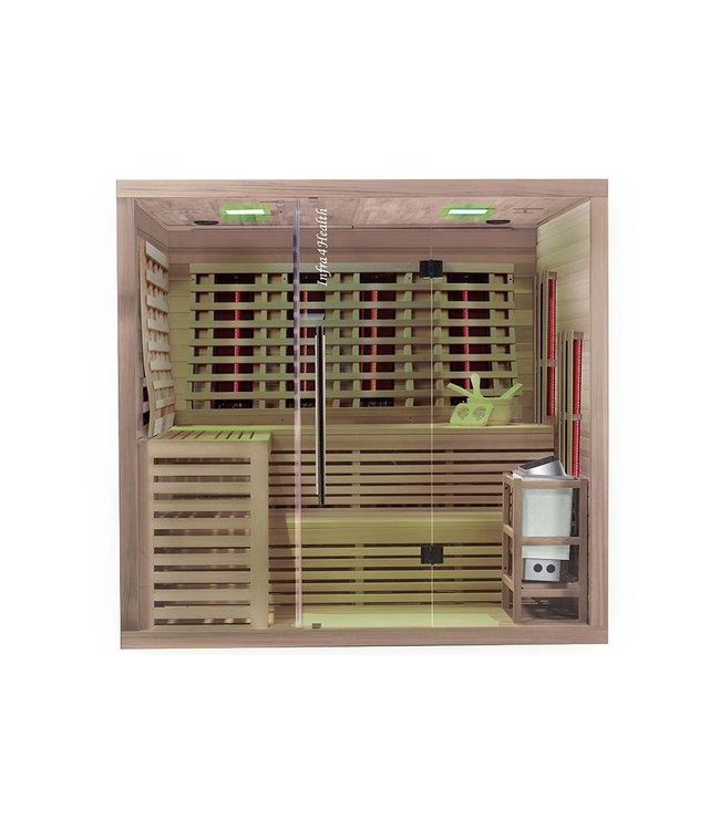 Infra4Health infrarood sauna combi 6 personen - infra4health