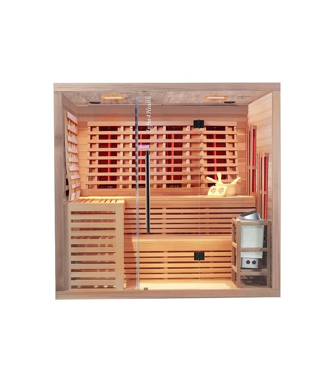 Infra4Health infrarood sauna combi 6 personen - infra4health