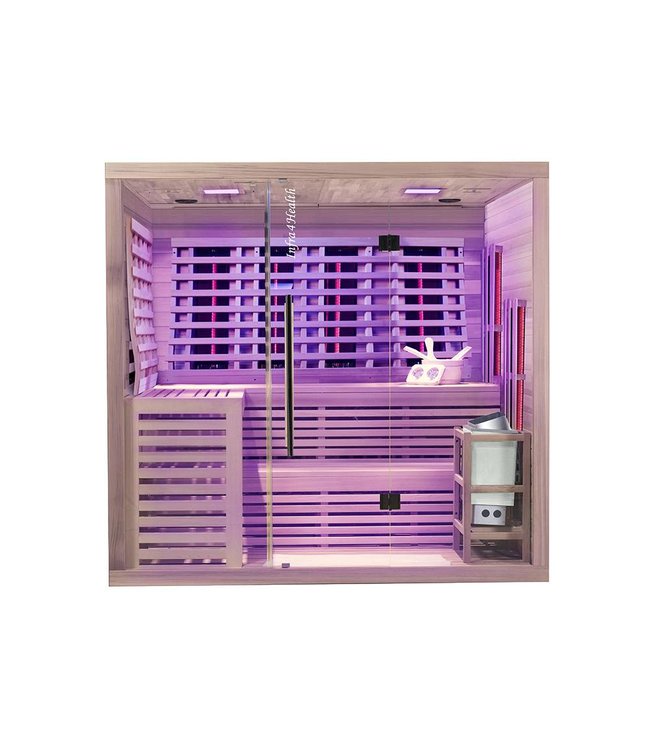 Infra4Health sauna infrarouge combi 6 personnes - infra4health