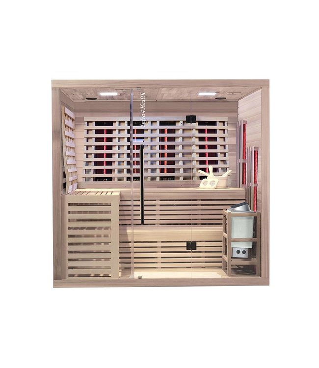 Infra4Health sauna infrarouge combi 6 personnes - infra4health