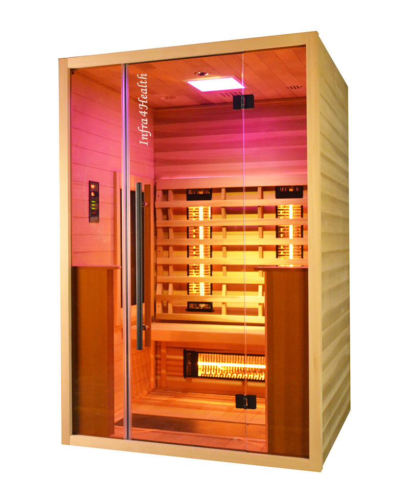vergelijking mode Overtuiging Infrarood sauna Glass Front 130cm - SpaGoedkoop.be