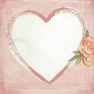 Grußkarte 'Liebe' (7x7cm)