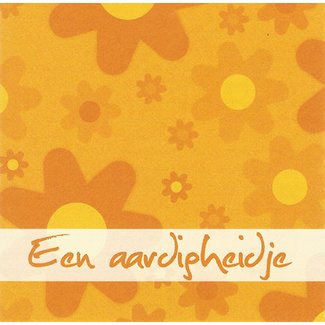 Greeting card 'Een aardigheidje' (7x7cm)