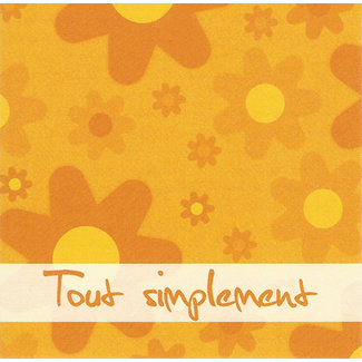 Wenskaart 'Tout simplement' (7x7cm)