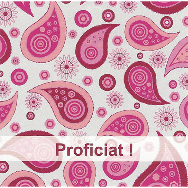 Greeting Card 'Proficiat' (7x7cm)