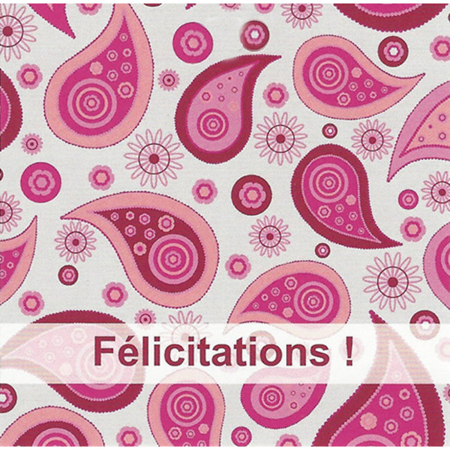 Greeting Card 'Félicitations' (7x7cm)