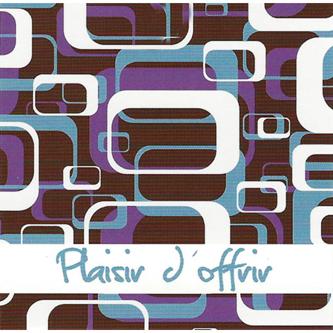 Greeting Card 'Plaisir d'offrir' (7x7cm)