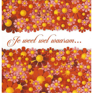 Greeting Card 'Je weet wel waarom' (7x7cm)