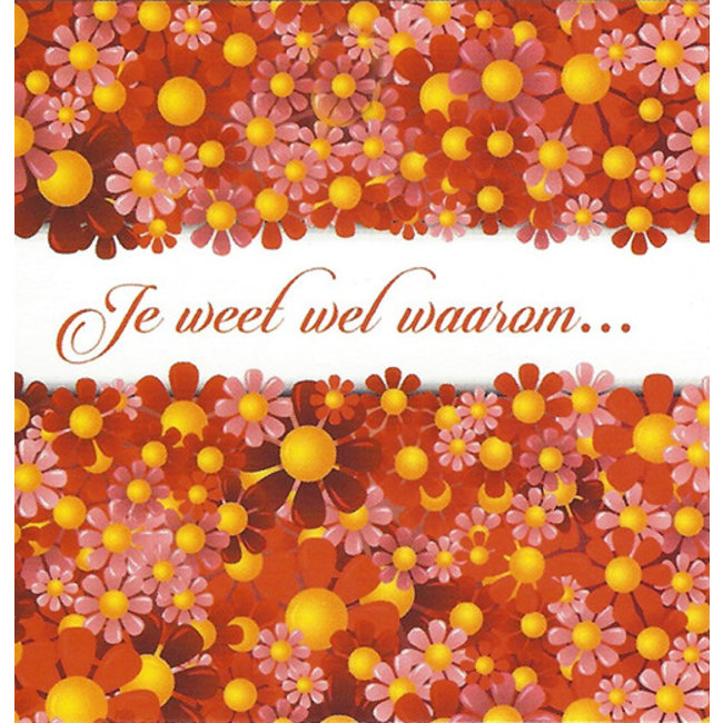 Greeting Card 'Je weet wel waarom...' (7x7cm)