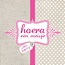 Carte de voeux 'Hoera een meisje' (13x13cm)