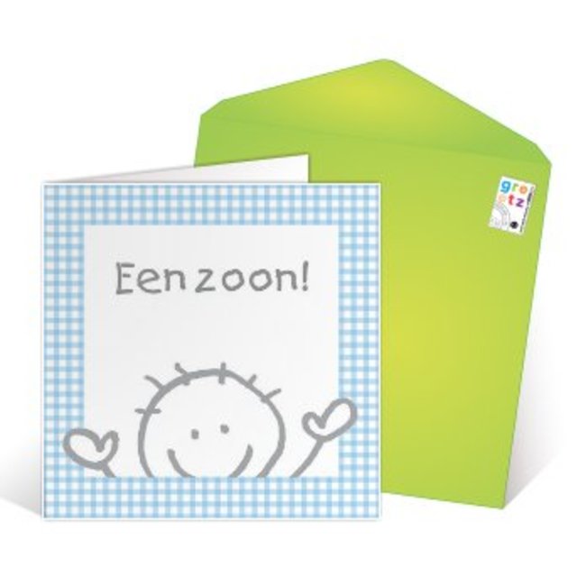 Greeting Card 'Hoera een zoon'