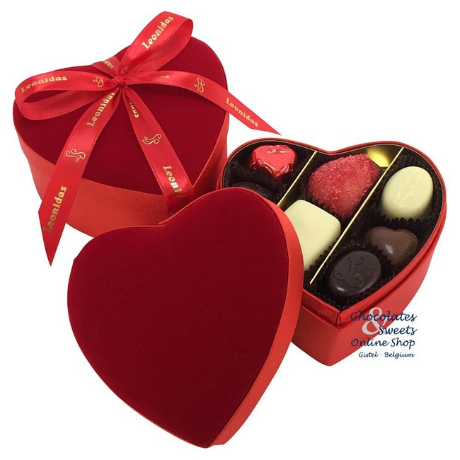 Coeur leonidas chocolat forme coeur