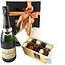 750g Pralinen und Flasche Champagne Gobillard