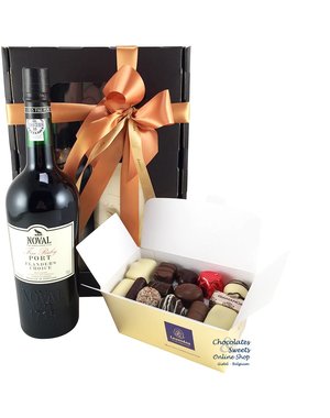  500g Chocolates and red Port