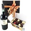 750g Leonidas Chocolates and red Port