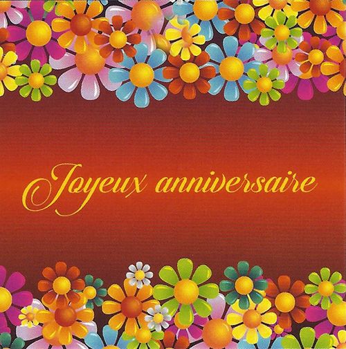 Greeting Card 'Joyeux Anniversaire' Leonidas Online Shop