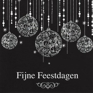 Greeting Card 'Fijne feestdagen' (7x7cm)
