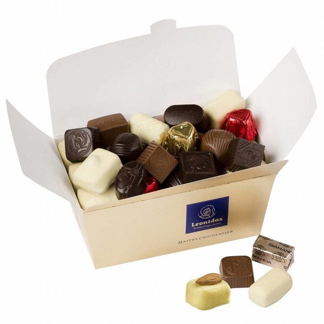 Leonidas 750g pralines/bonbons en fles Franse Rosé Wijn 75cl