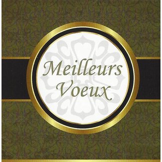 Greeting Card 'Meilleurs vœux' (7x7cm)