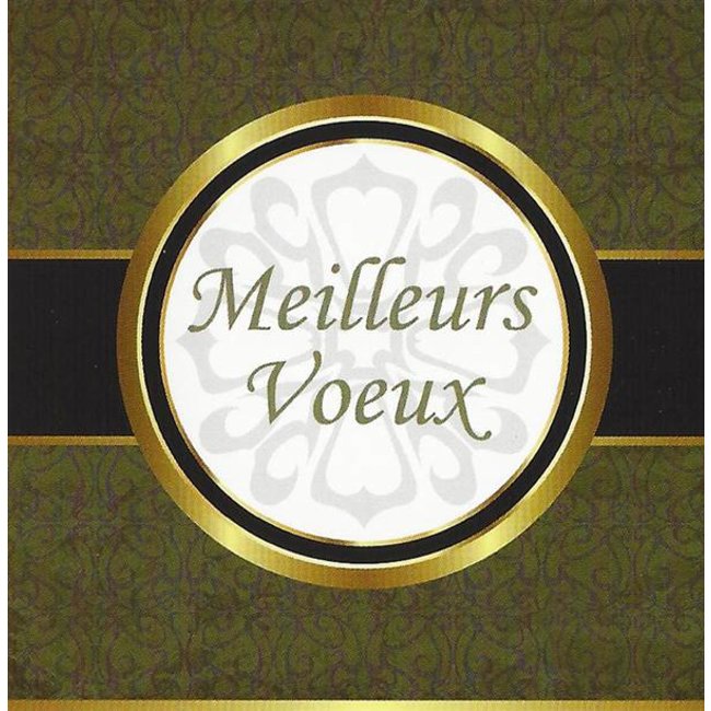Carte de voeux 'Meilleurs vœux' (7x7cm)