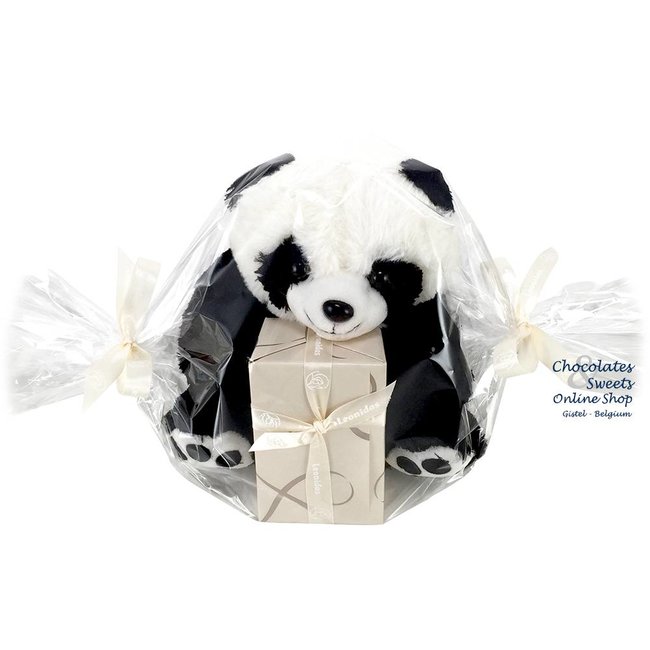 Leonidas 300g chocolats et Panda en peluche (25cm)
