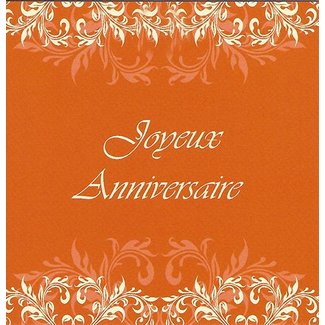 Carte de voeux 'Joyeux Anniversaire' (7x7cm)