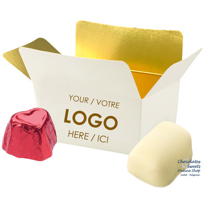Gepersonaliseerd doosje met 2 pralines
