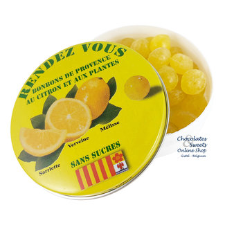 Rendez-Vous Suikervrije snoepjes (citroen) 35g