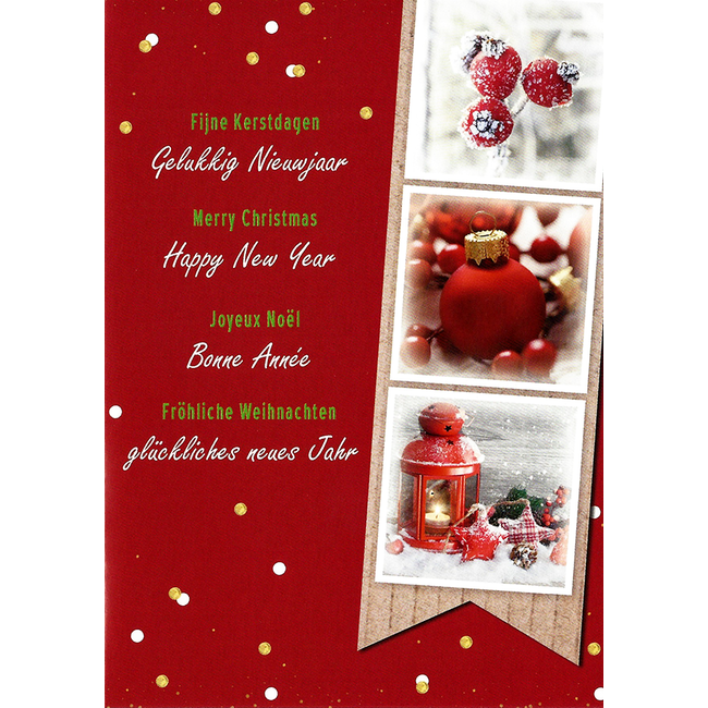Greeting Card 'Merry Christmas - Happy New Year' (10x15cm)