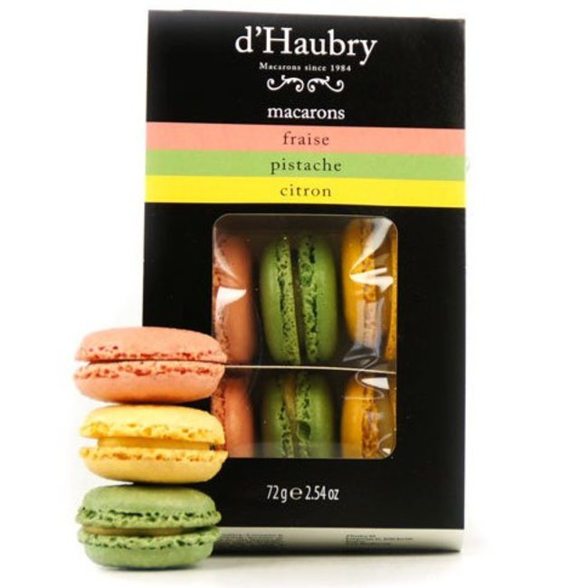 Box Macarons Erdbeere, Pistazie und Zitrone (6)