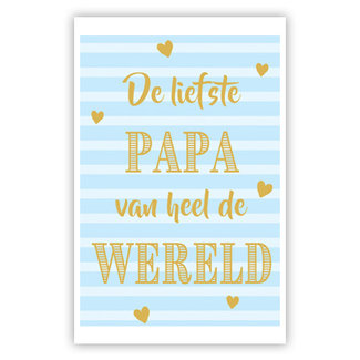 De liefste Papa (11,5x16,5cm)