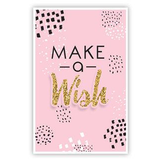 Grußkarte 'Make a Wish' (11x18cm)