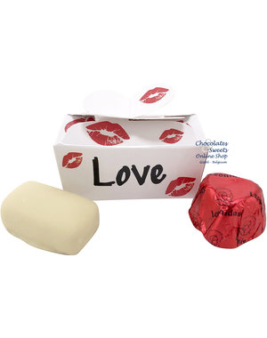  Boîte mini 'KISS' 2 chocolats